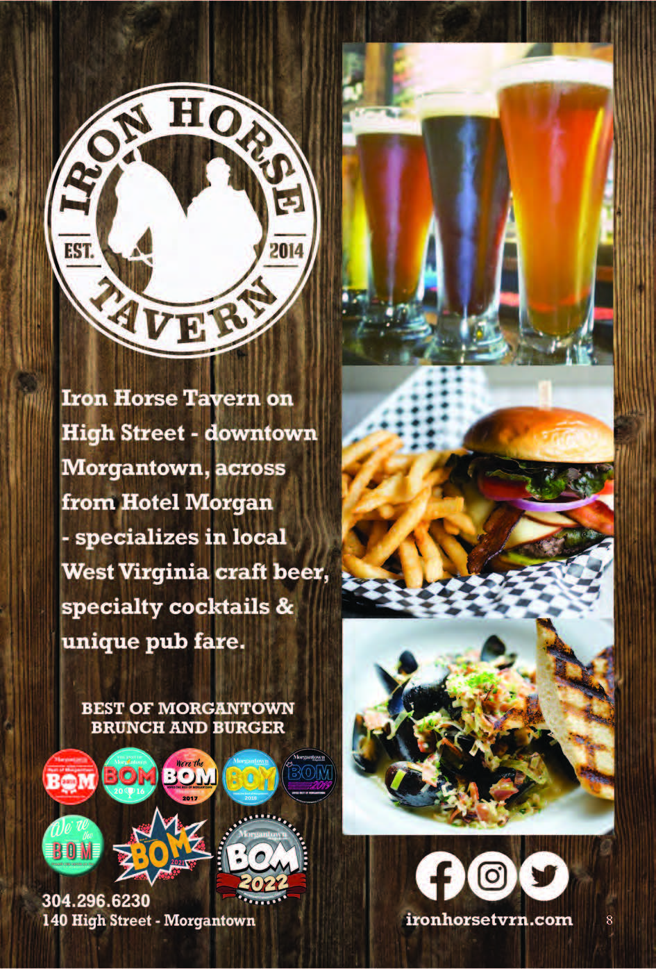 Iron Horse Tavern Menu Guide